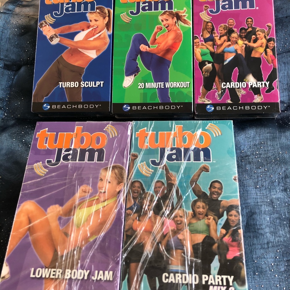 NIB 9pk Set Turbo Jam VHS tapes the Entire Program